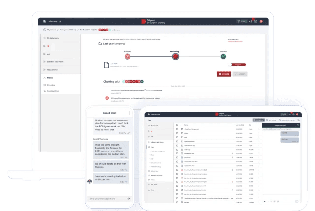 Board and governance screenshot | surtech Diligent governance software interface provides secure collaboration features for leadership and the board.